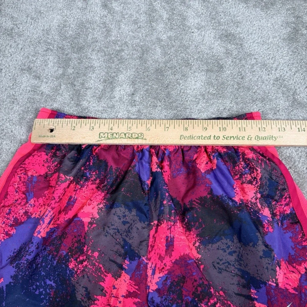 Nike Shorts Womens S Pink Abstract‎ Print Dri Fit Lined Athletic Running Gym